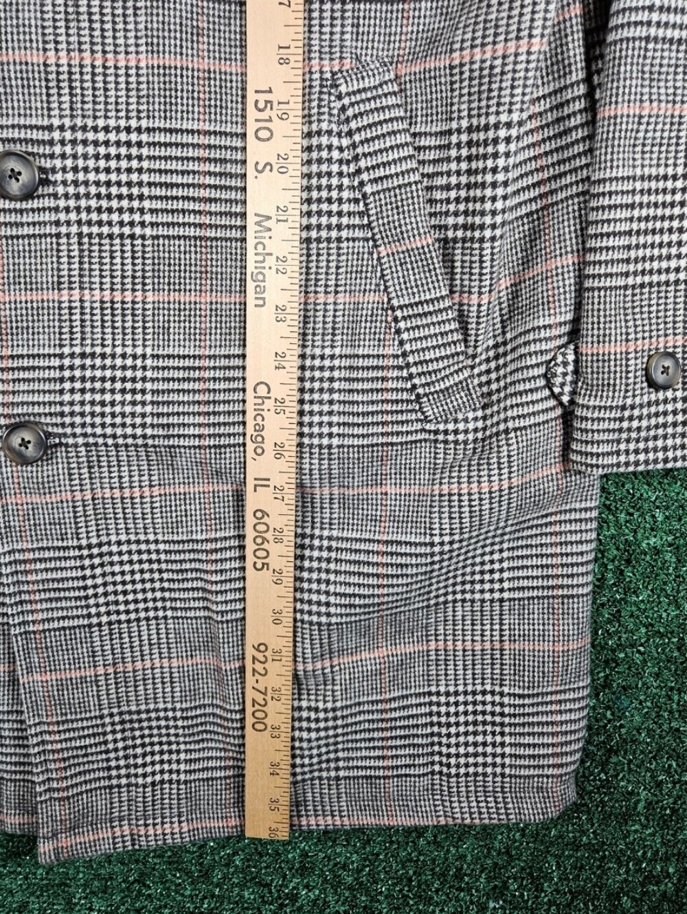 NWT Goodfellow & Co Glen Plaid Overcoat Trench / Mens Size Large - Picture 5 of 14